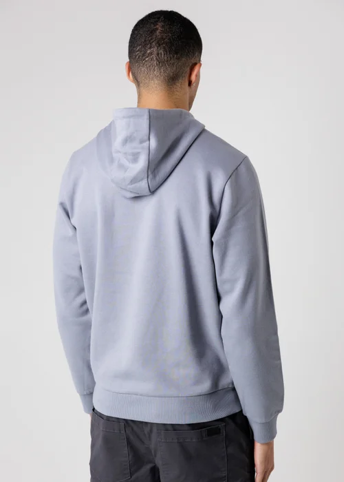 Tokyo Laundry Blue Brushed Back Fleece Hoody With Small Chest Logo - M Image 2