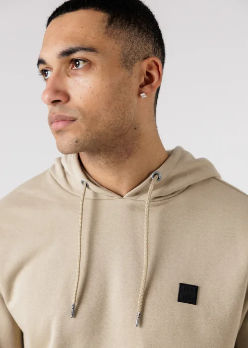 Tokyo Laundry Beige Brushed Back Fleece Hoody With Small Chest Logo - L Image 3
