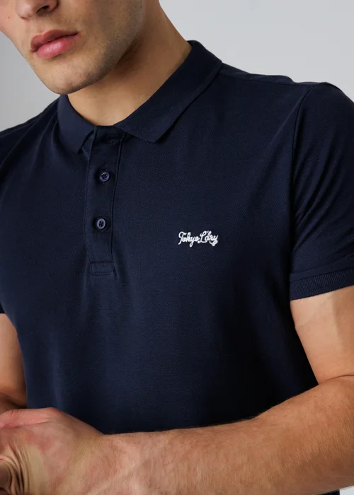 Tokyo Laundry Navy 3-Pack Embroidered Logo Polo Shirt - M Image 4