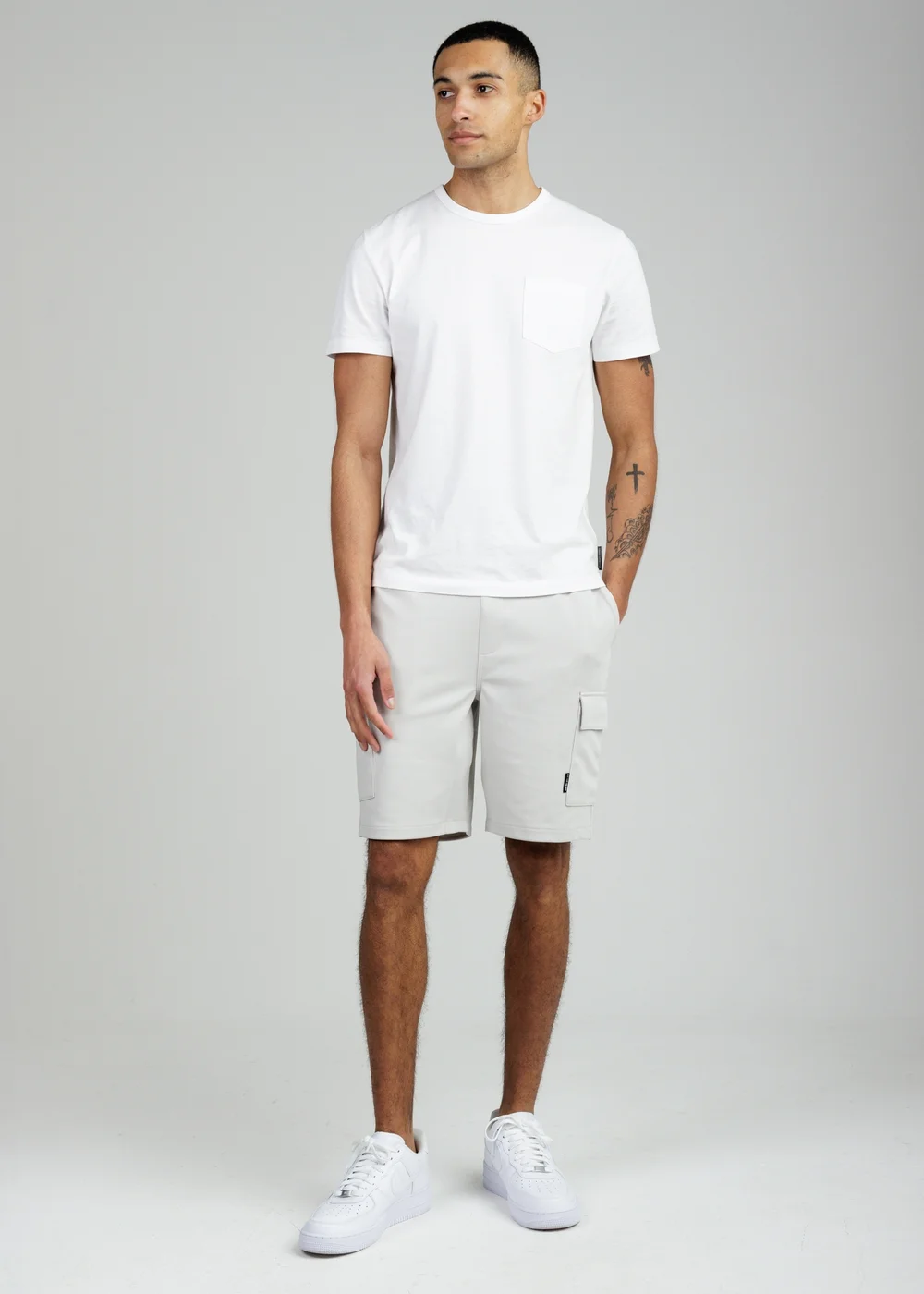 Tokyo Laundry Grey Cargo-Style Shorts - M Image 3