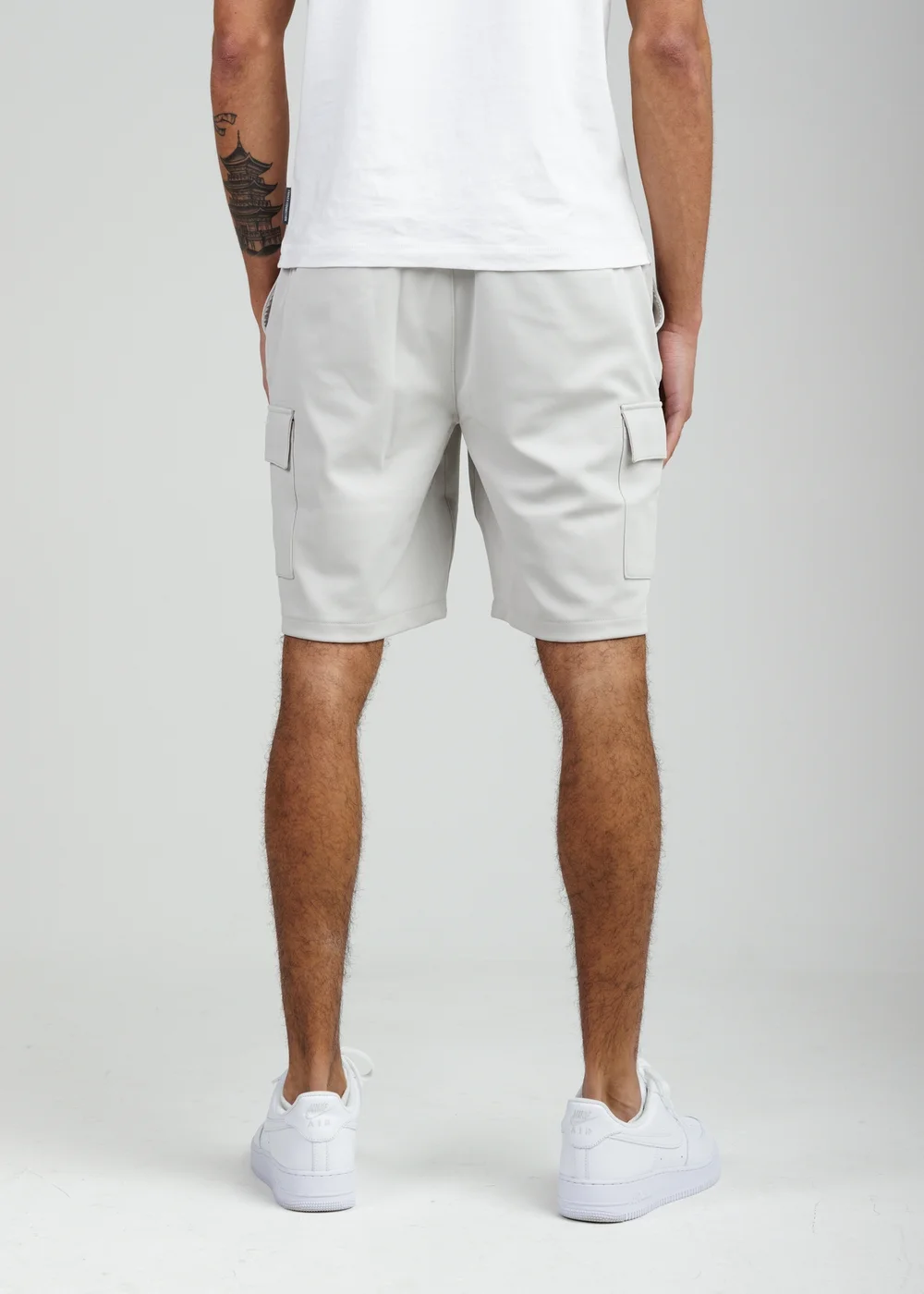 Tokyo Laundry Grey Cargo-Style Shorts - M Image 2
