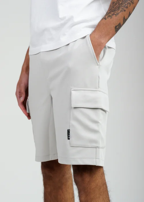Tokyo Laundry Grey Cargo-Style Shorts - M Image 4