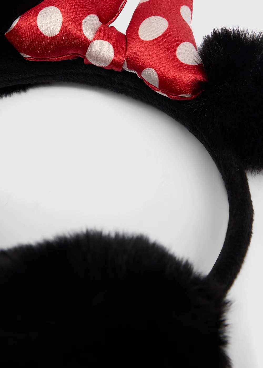Girls Black Minnie Mouse Earmuffs - One Size Image 2