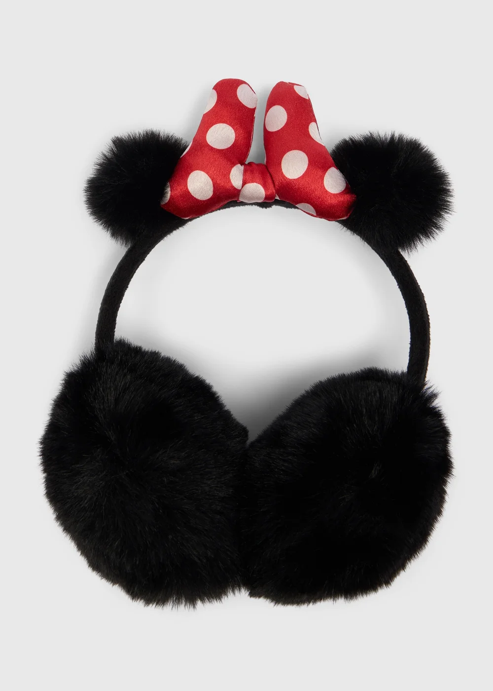 Girls Black Minnie Mouse Earmuffs - One Size Image 1