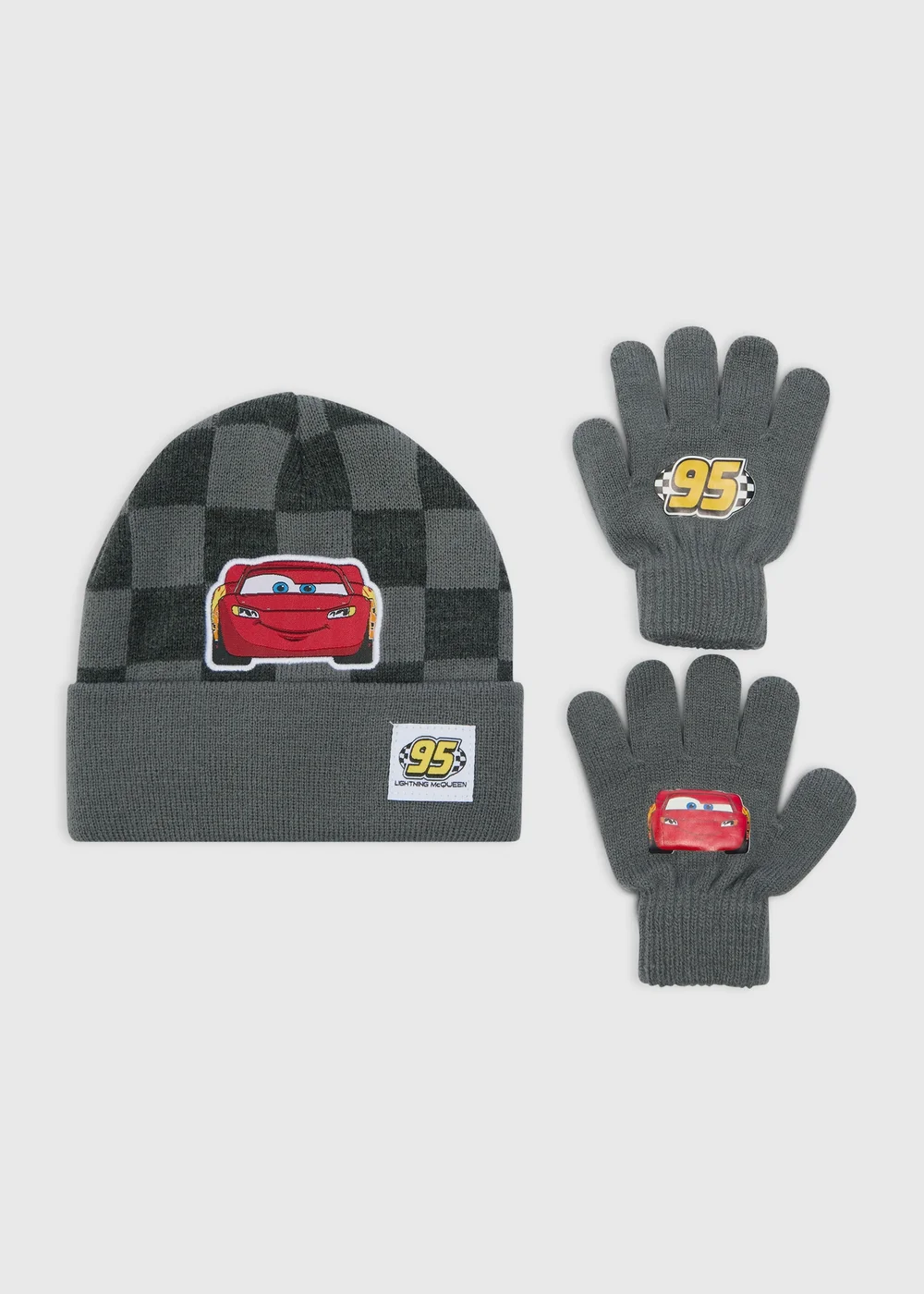 Disney Cars 2 Piece Kids Lightening McQueen Hat & Gloves Set (3-10yrs) - 7-10 Yrs Image 1
