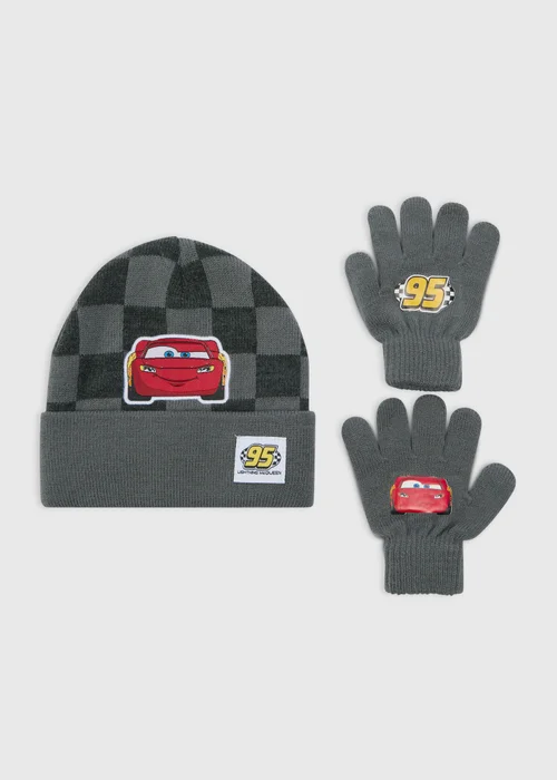 Disney Cars 2 Piece Kids Lightening McQueen Hat & Gloves Set (3-10yrs) - 7-10 Yrs Image 1