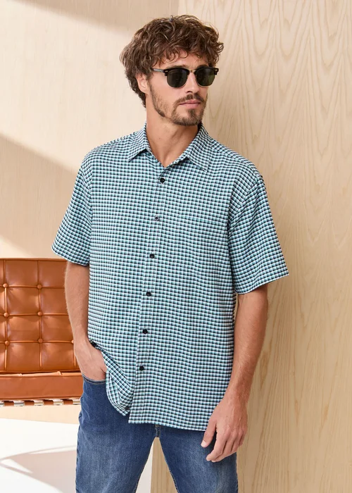 Cotton Traders Jade Green Signature Short Sleeve Soft Touch Shirt - 5XL Image 2