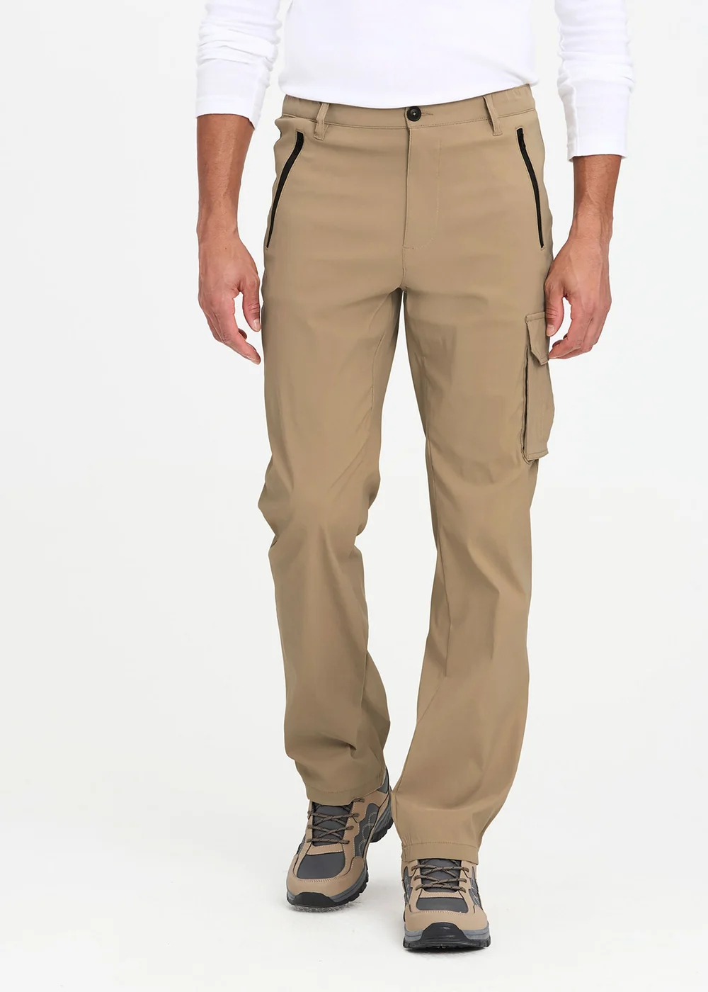 Cotton Traders Tan Quick Dry Stretch Action Trousers - 34/L29 Image 2