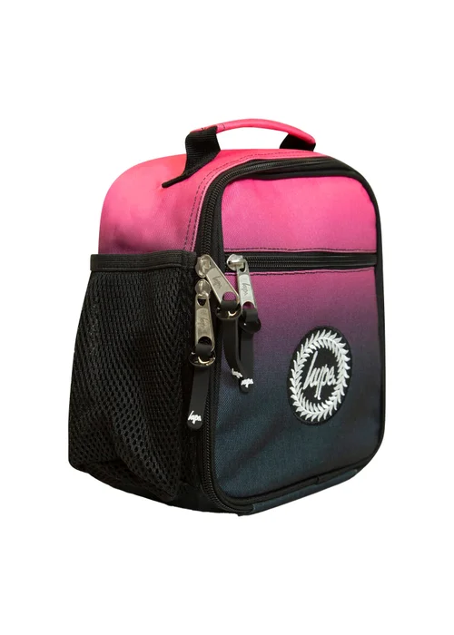 Hype Kids Black Pink Fade Thermal Insulated 4.5L Lunch Bag - One Size Image 1