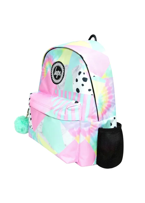 Hype Kids Multi Pastel Collage Backpack - One Size Image 3