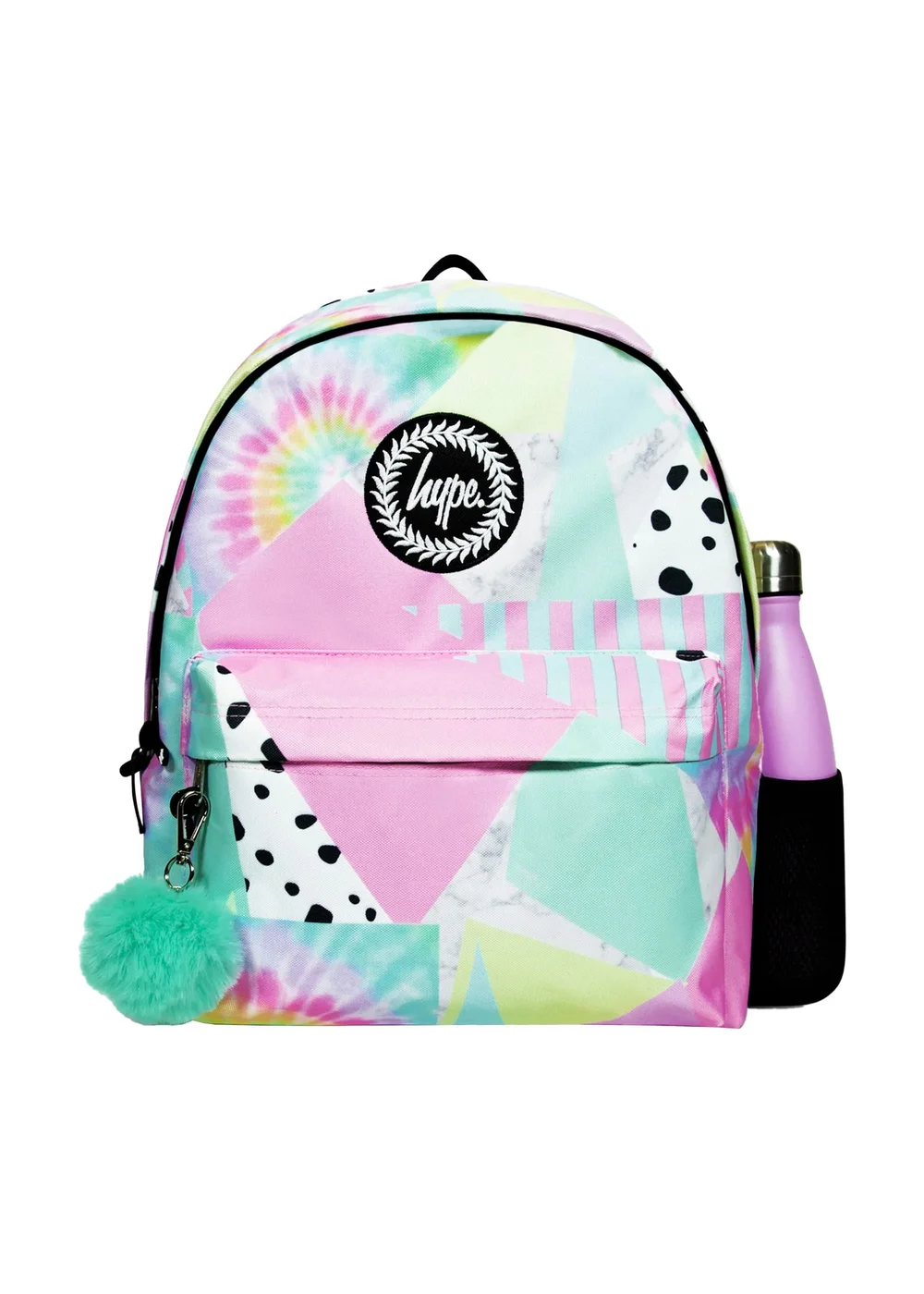 Hype Kids Multi Pastel Collage Backpack - One Size Image 4