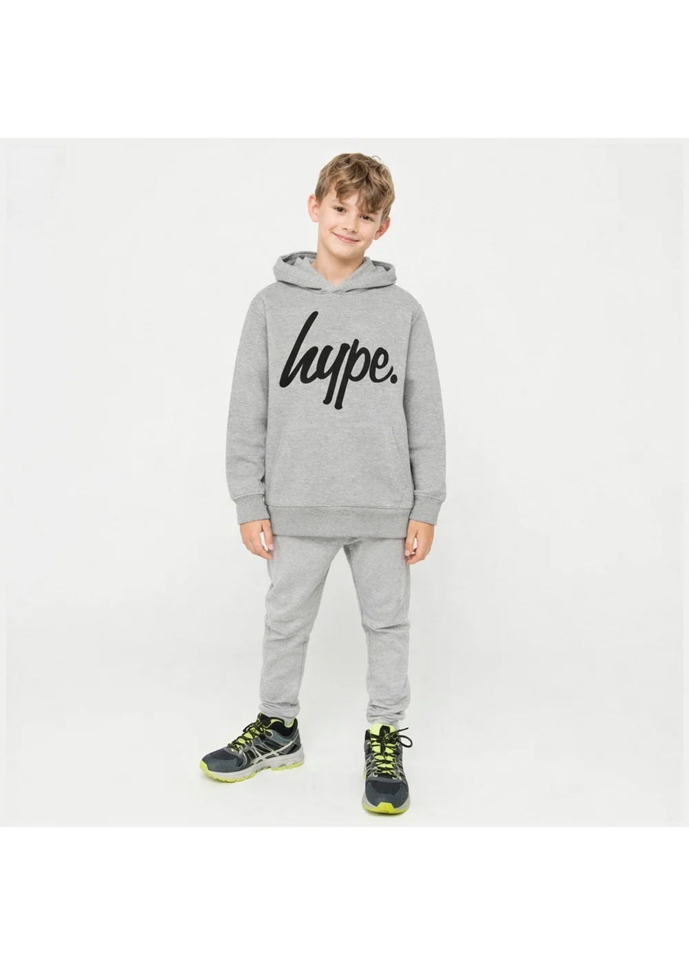 Hype Boys Grey Extract Hoodie (7-14 Years) - 13-14 Yrs Image 1