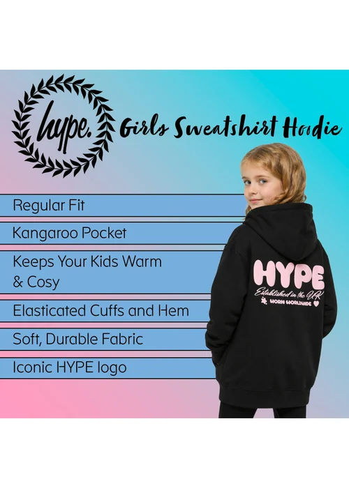 Hype Black Purple Incept Hoodie (7-14 Years) - 9-10 Yrs Image 5