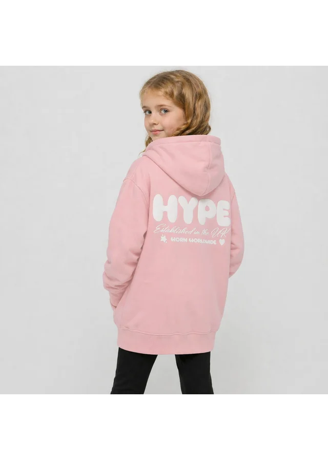 Hype Girls Pink Incept Hoodie (7-14 Years)