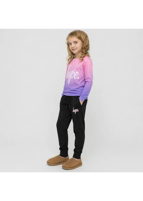 Hype Girls Balck Incept Joggers (7-14 Years) - 9-10 Yrs Image 3