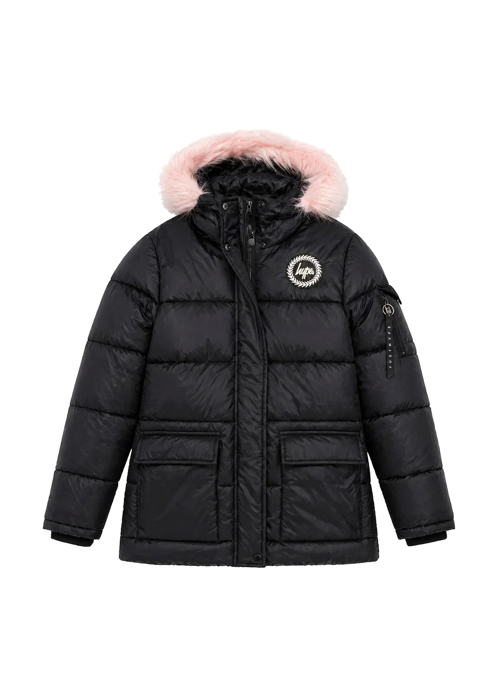 Hype Girls Black Explorer Winter Coat (5-14 Years) - 9-10 Yrs Image 4