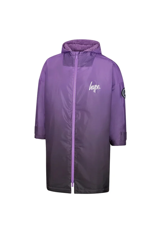 Hype Kids Purple Hanging Robe Fleece Warm Swim Coat (3-13 Years)