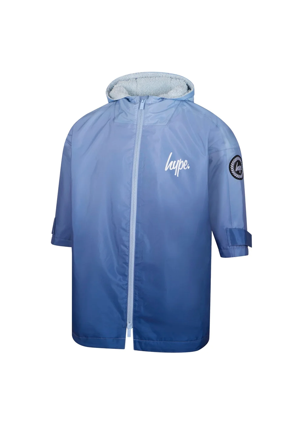 Hype Kids Blue Hanging Robe Fleece Warm Swim Coat (3-13 Years) - 9-13 Yrs Image 1