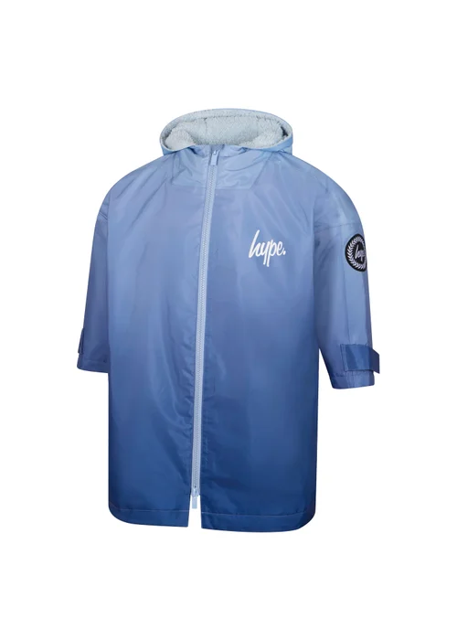 Hype Kids Blue Hanging Robe Fleece Warm Swim Coat (3-13 Years) - 9-13 Yrs Image 1