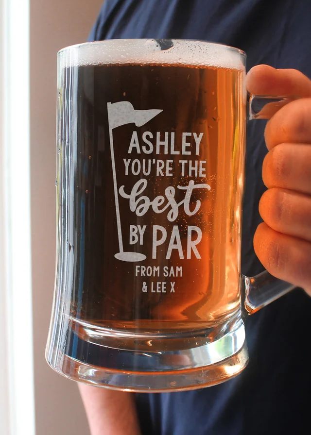 Personalised Memento Company Best By Par Tankard