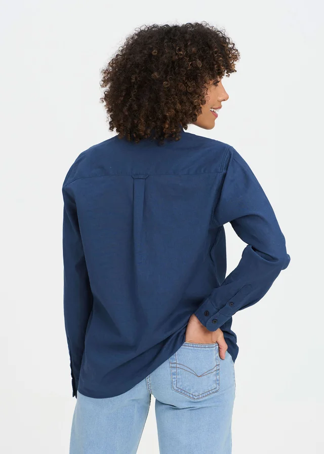 Cotton Traders Admiral Long Sleeve Linen Blend Shirt