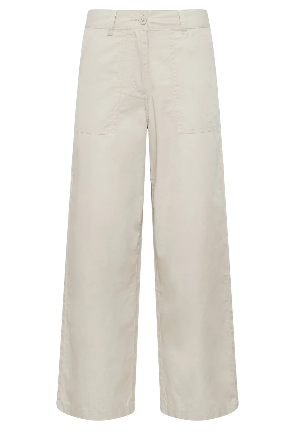 M&Co Petite Natural Brown Wide Leg Cargo Trousers - 18 Image 5