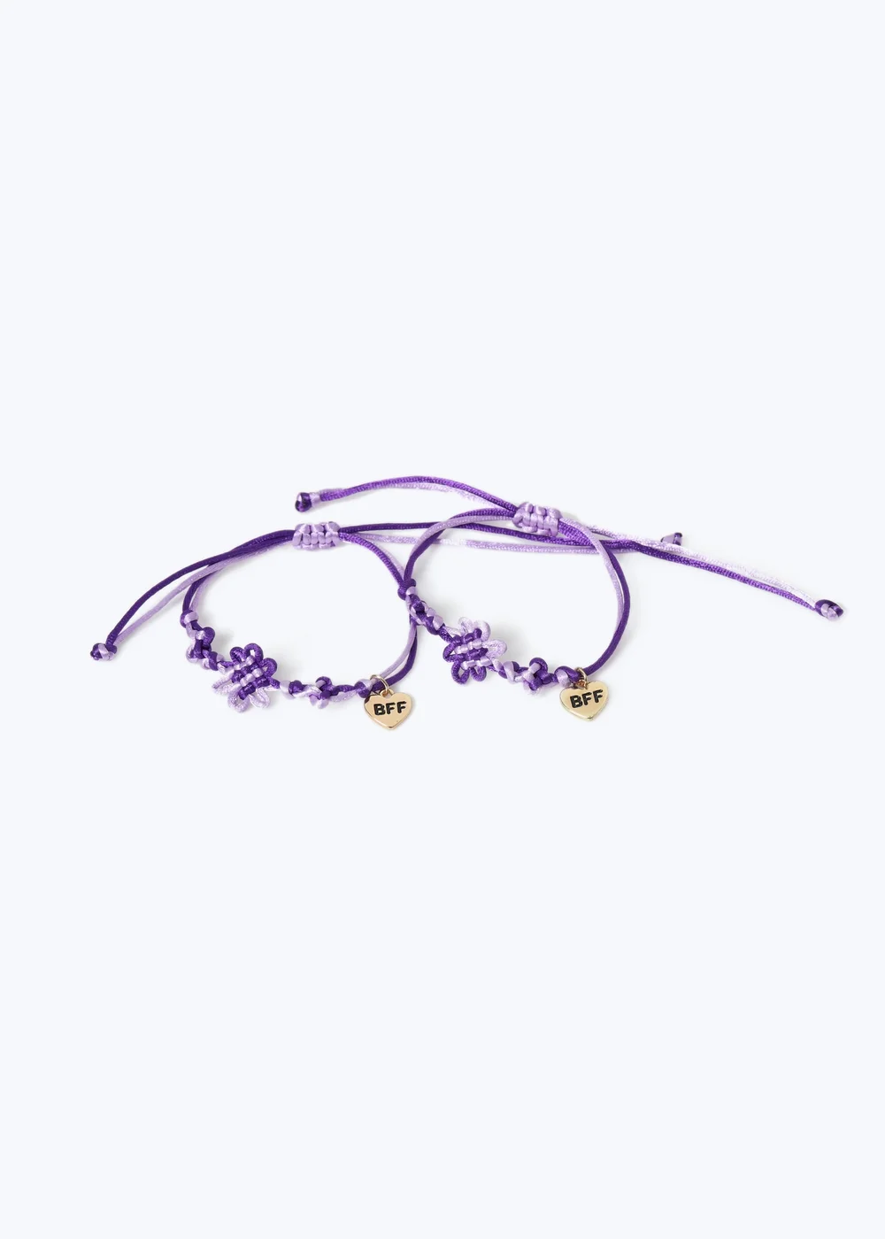 Flitzy BFF Purple Woven Bracelets Purple - One Size Image 1