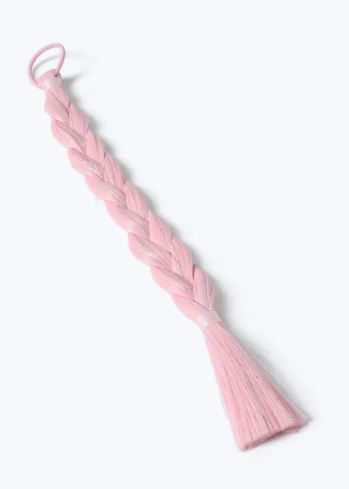 Flitzy Pink Braid Fake Hair Pink - One Size Image 3