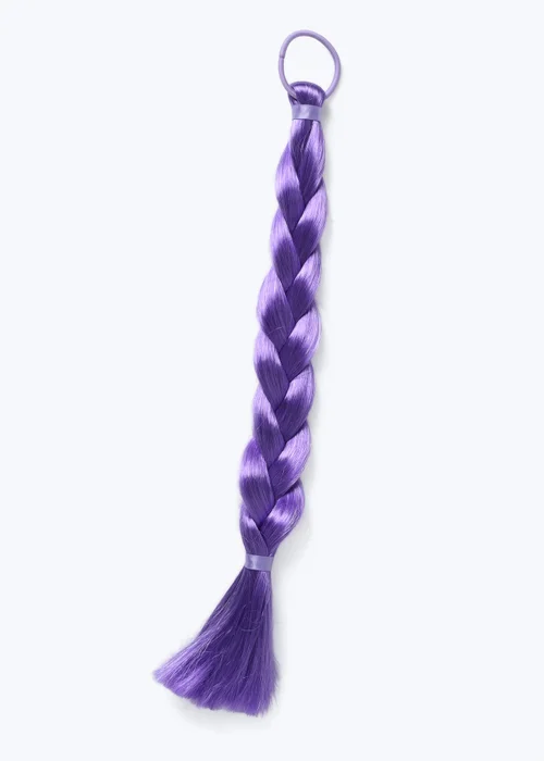 Flitzy Purple Braid Fake Hair Purple - One Size Image 1