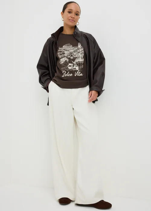 Brown Dolce Vita Graphic T-Shirt - XS Image 1