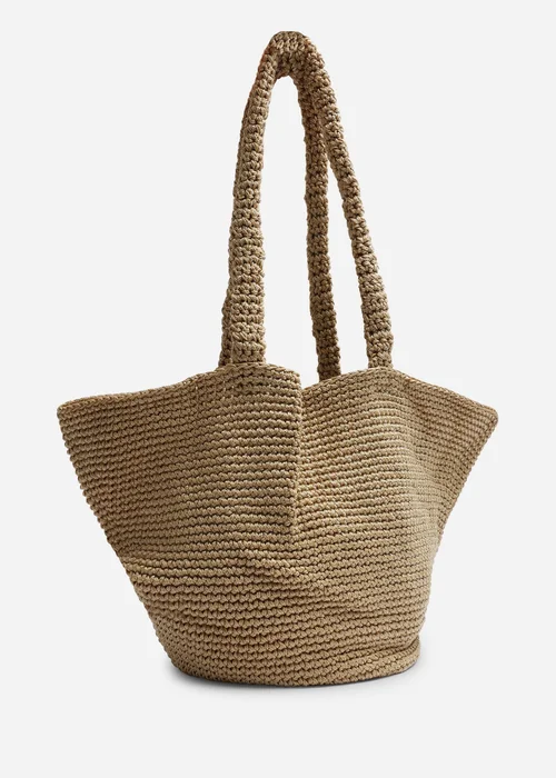 Where's That From Elowen Tan Mesh Shopper Shoulder Bag - One Size Image 1