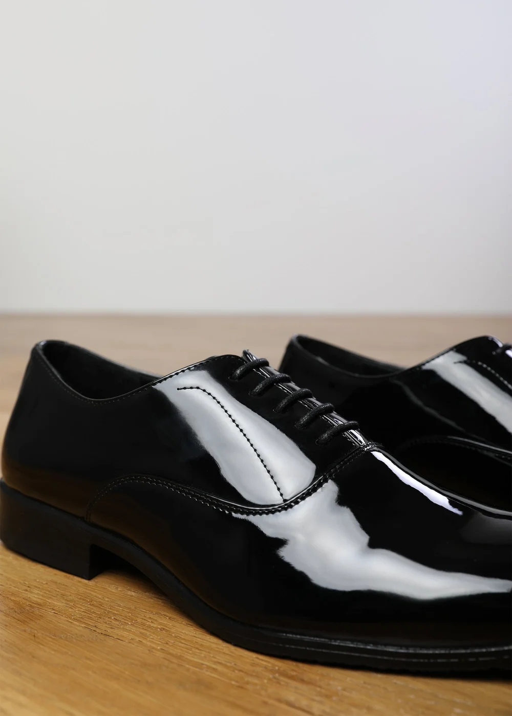 Where's That From Nick Black Oxford Wide Fit Lace Up Work Dress Shoes - 7 Image 3