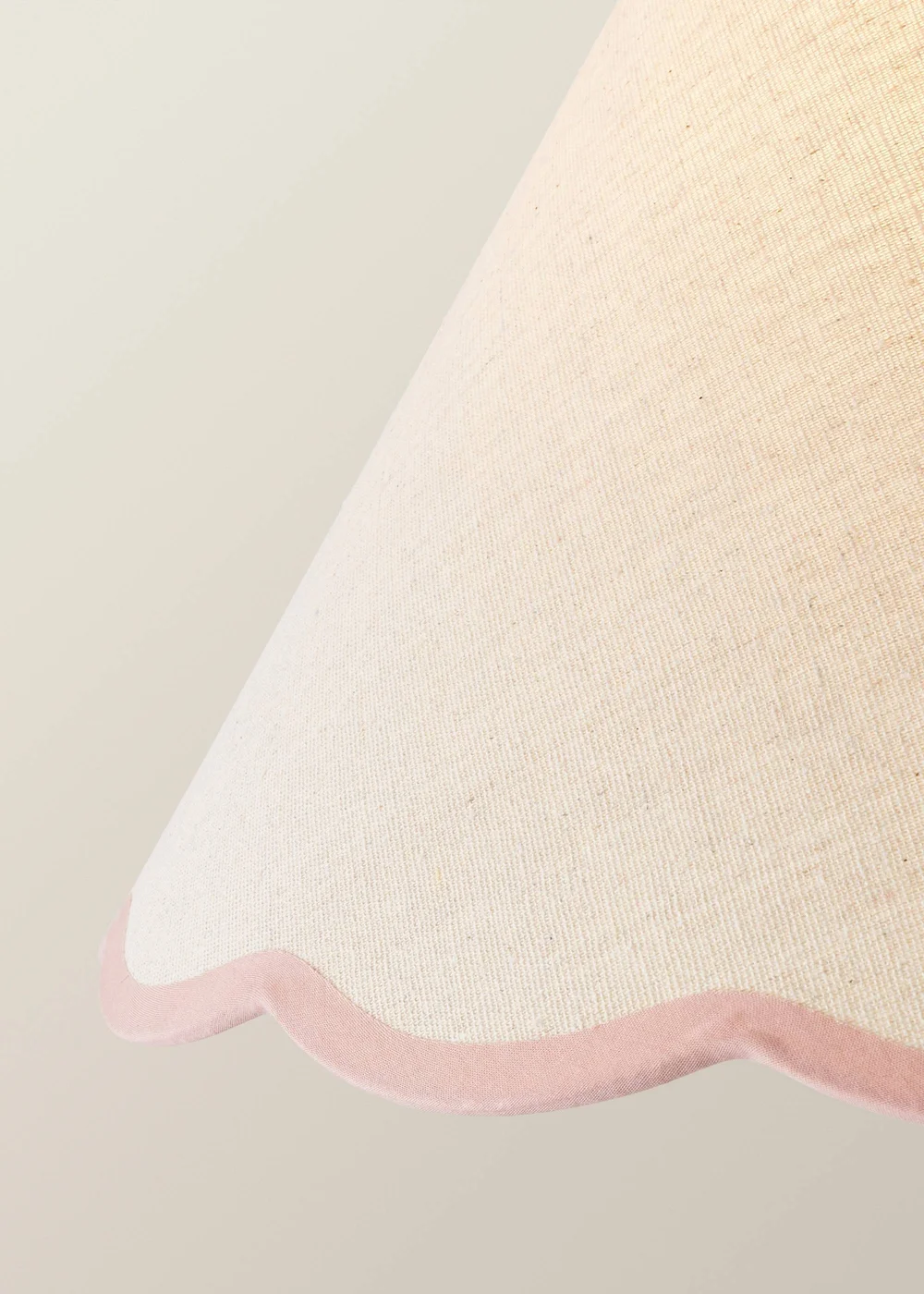 ValueLights Bobble Pink Floor Lamp with Pink Trim Scallop Shade - One Size Image 4