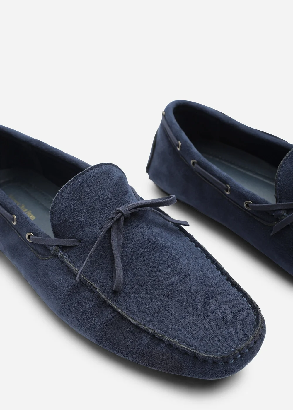 Where's That From Carter Navy Faux Suede Slip on Lace Detail Loafer - 8 Image 5