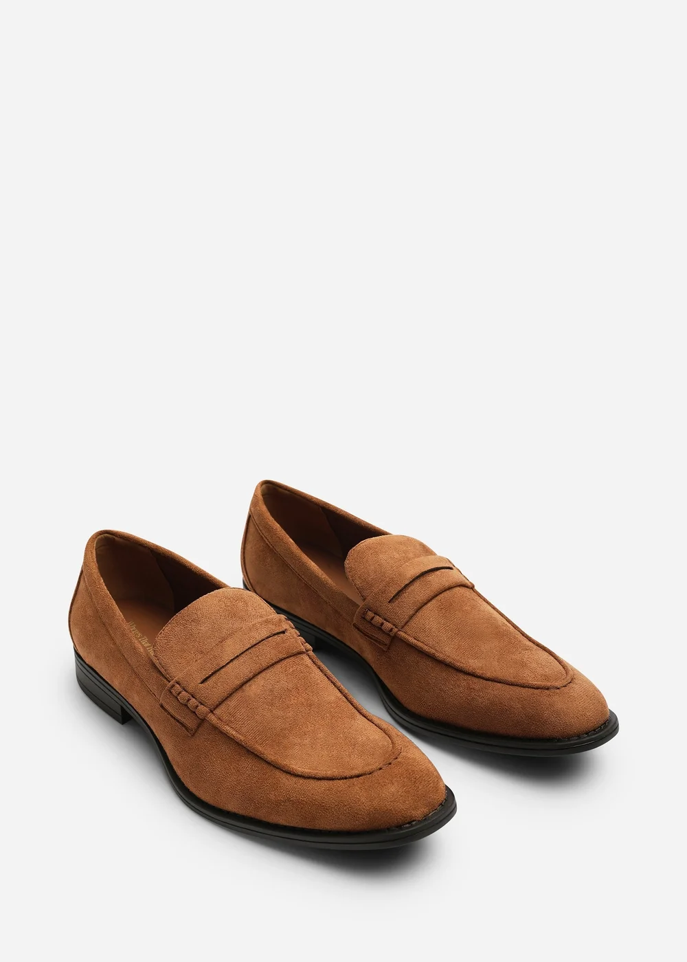 Where's That From Gavin Light Brown Faux Suede Slip on Penny Loafer - 8 Image 3