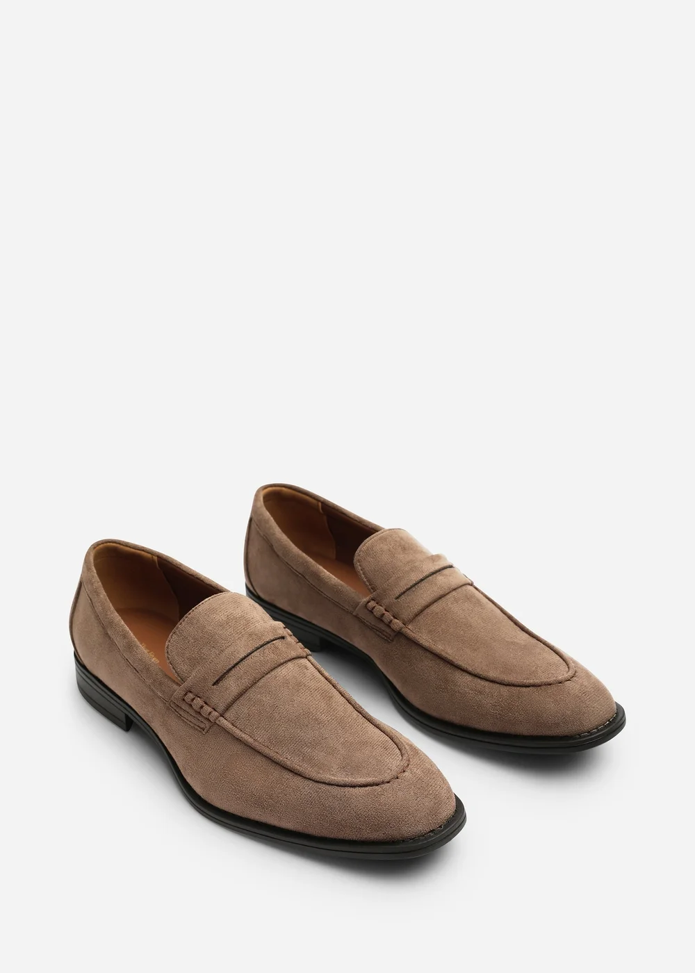 Where's That From Gavin Khaki Faux Suede Slip on Penny Loafer - 7 Image 3