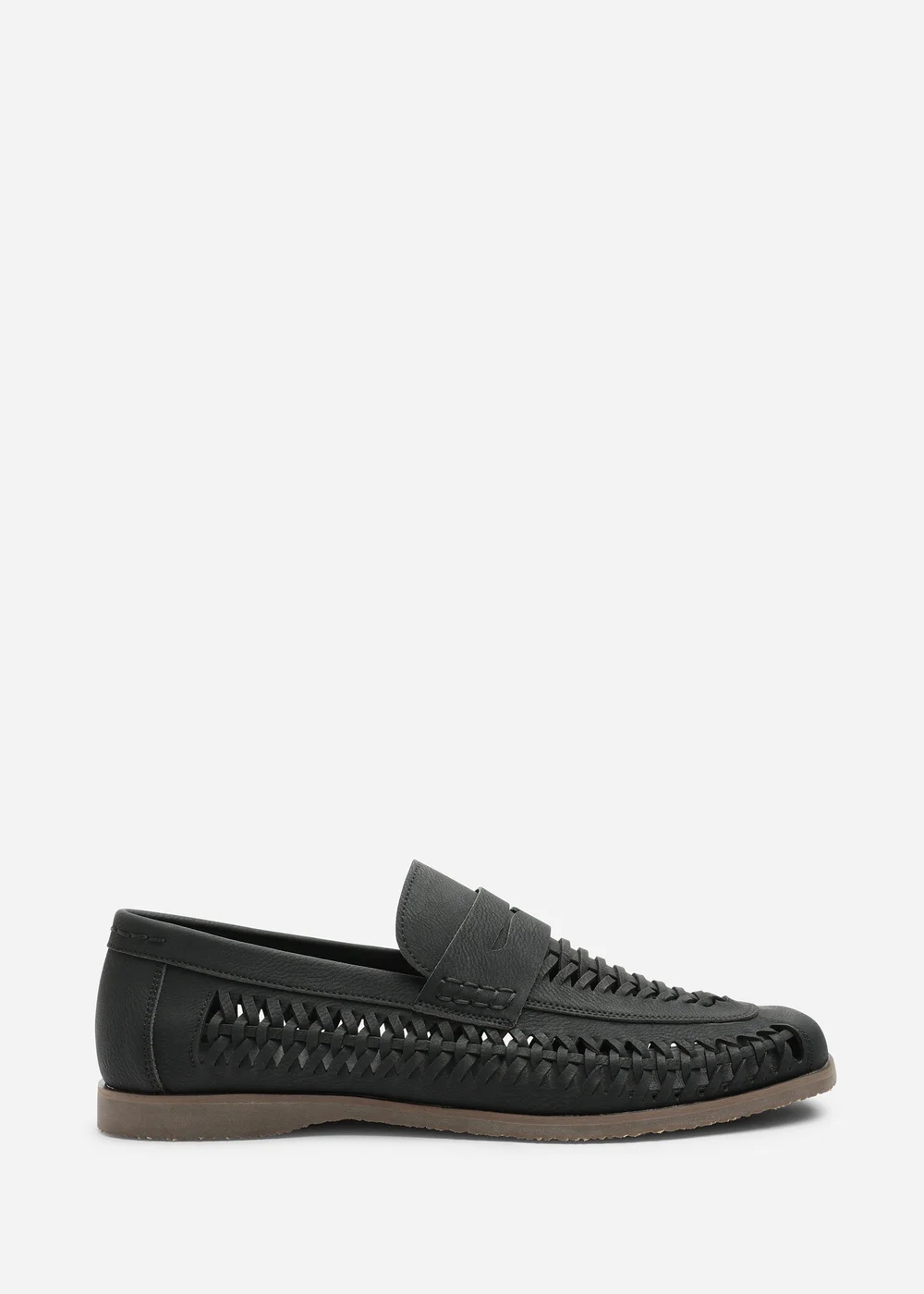 Where's That From Colby Black Weave Slip on Loafers - 7 Image 1