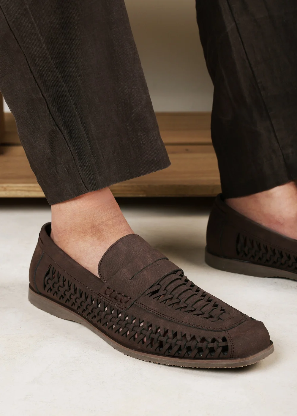 Where's That From Colby Brown Weave Slip on Loafers - 7 Image 6