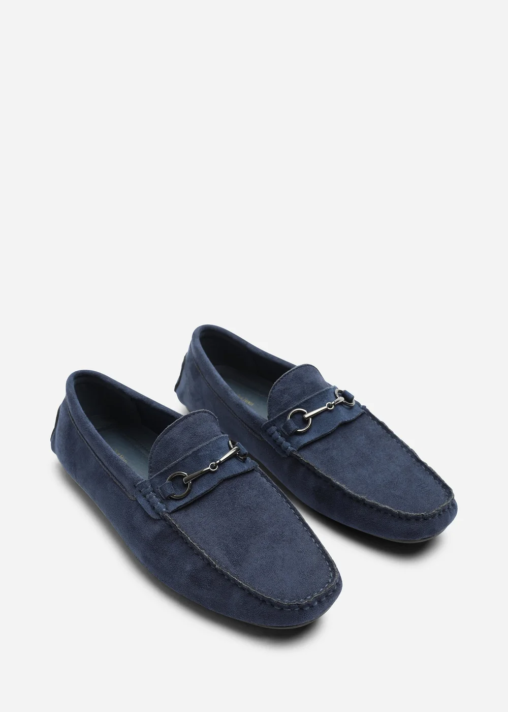 Where's That From Hudson Navy Faux Suede Slip On Buckle Loafer - 7 Image 4