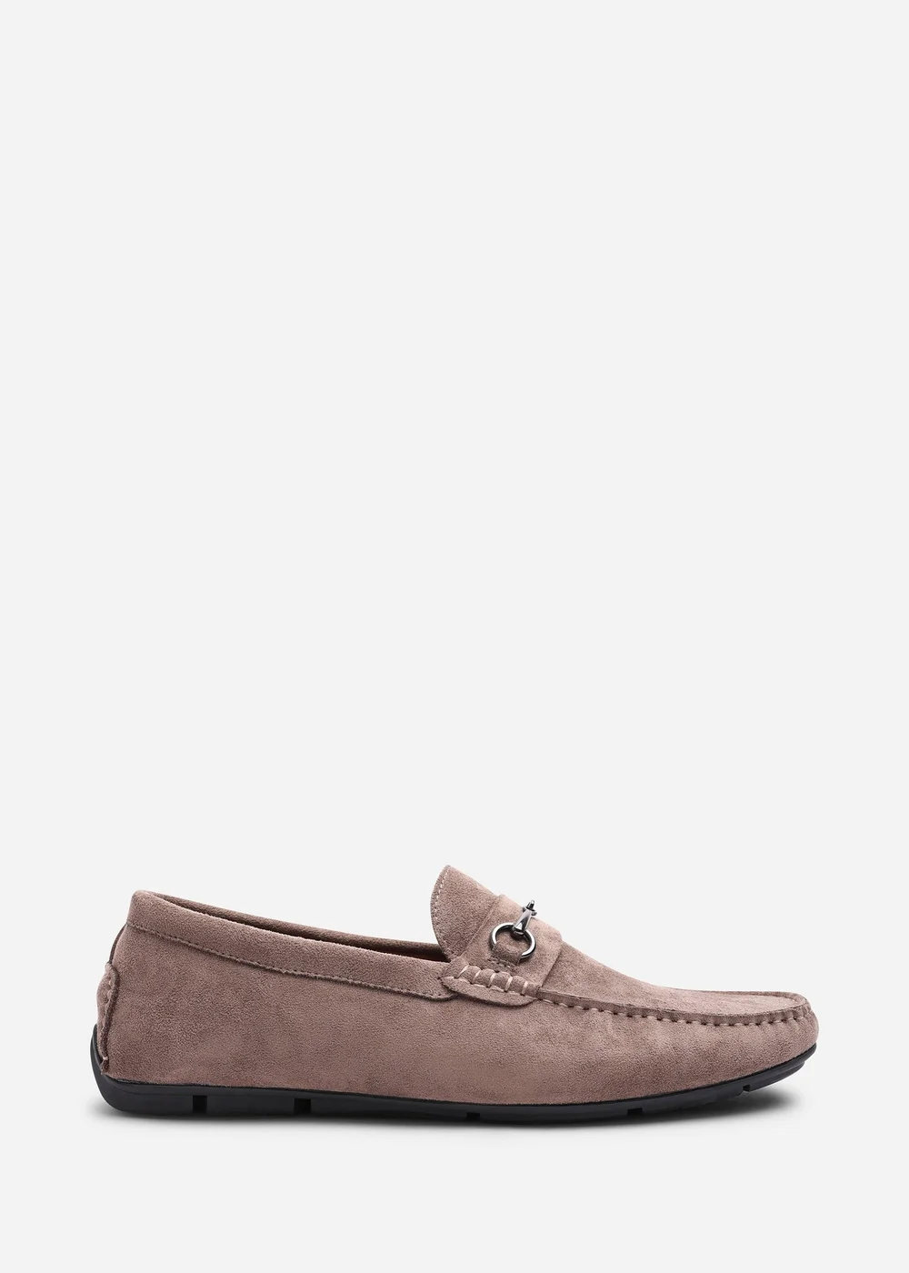 Where's That From Hudson Khaki Faux Suede Slip On Buckle Loafer - 10 Image 2