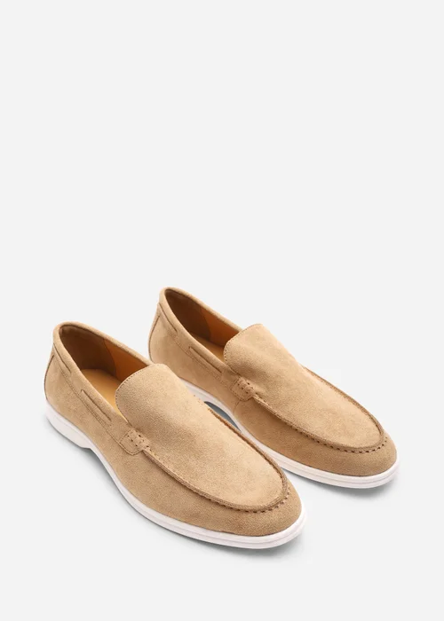 Where's That From Trent Biege Faux Suede Slip On Easy Loafer - 10 Image 4
