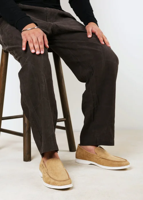 Where's That From Trent Biege Faux Suede Slip On Easy Loafer - 10 Image 2