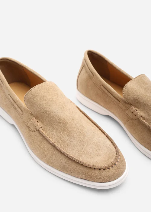 Where's That From Trent Biege Faux Suede Slip On Easy Loafer - 10 Image 5