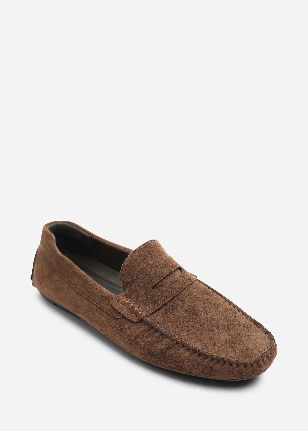 Where's That From Kyle Dark Brown Faux Suede Slip on Bubble Loafer - 10 Image 3