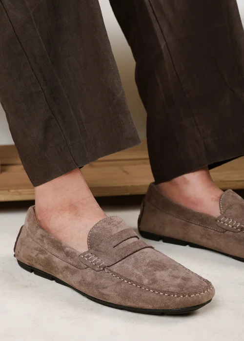 Where's That From Kyle Khaki Faux Suede Slip on Bubble Loafer - 9 Image 6
