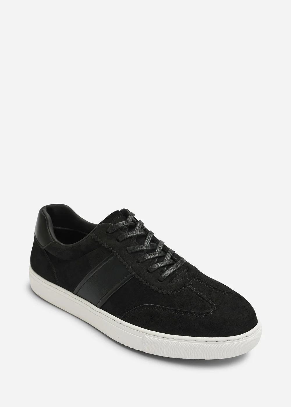 Where's That From Clark Black Low Cut Lace Up Trainers - 7 Image 3