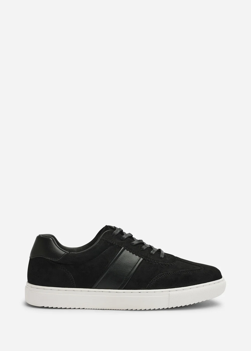 Where's That From Clark Black Low Cut Lace Up Trainers - 7 Image 1