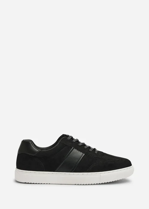Where's That From Clark Black Low Cut Lace Up Trainers - 7 Image 1