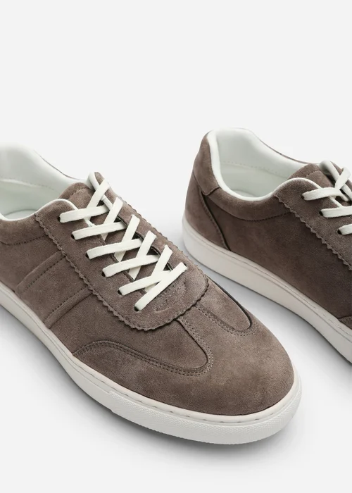 Where's That From Clark Grey Low Cut Lace Up Trainers - 8 Image 5