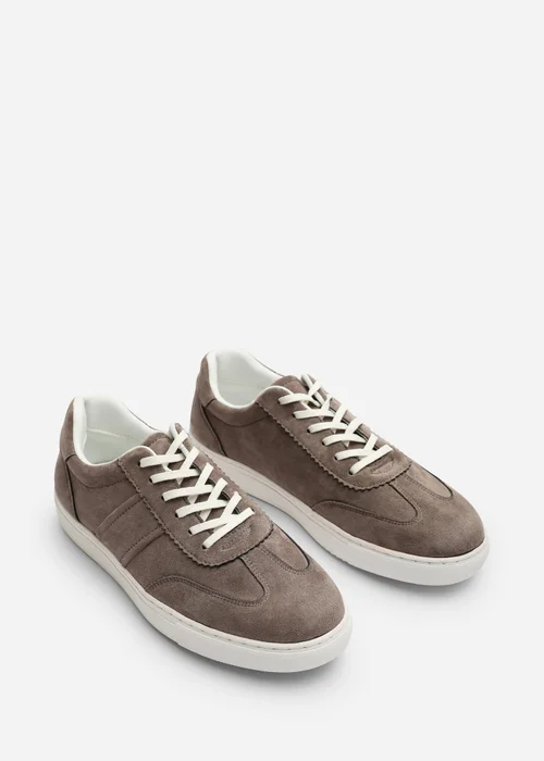 Where's That From Clark Grey Low Cut Lace Up Trainers - 8 Image 4